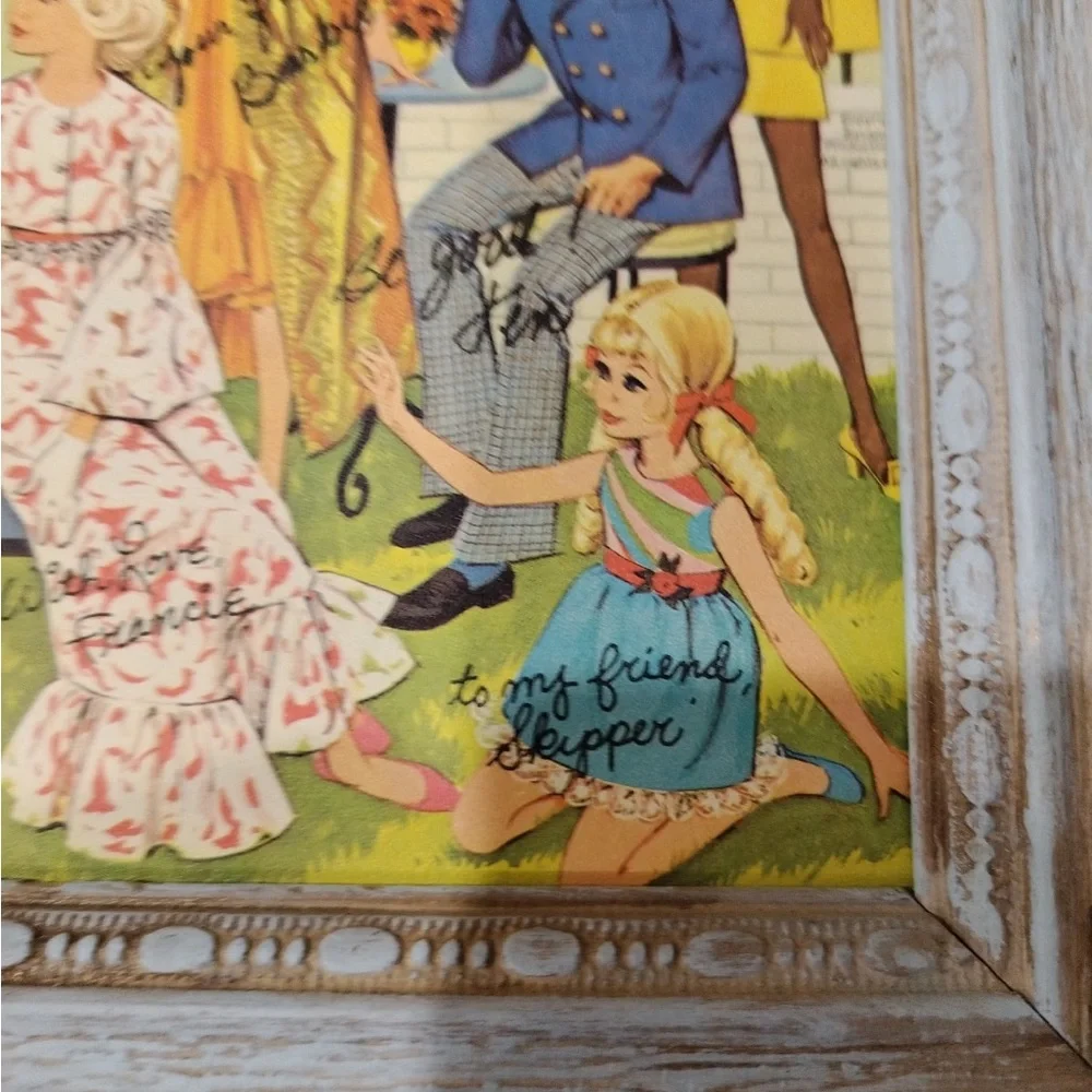 Vintage Mattel Barbie- Doll Family Portrait 1969-1970 8 1/2 X 11 Original Print